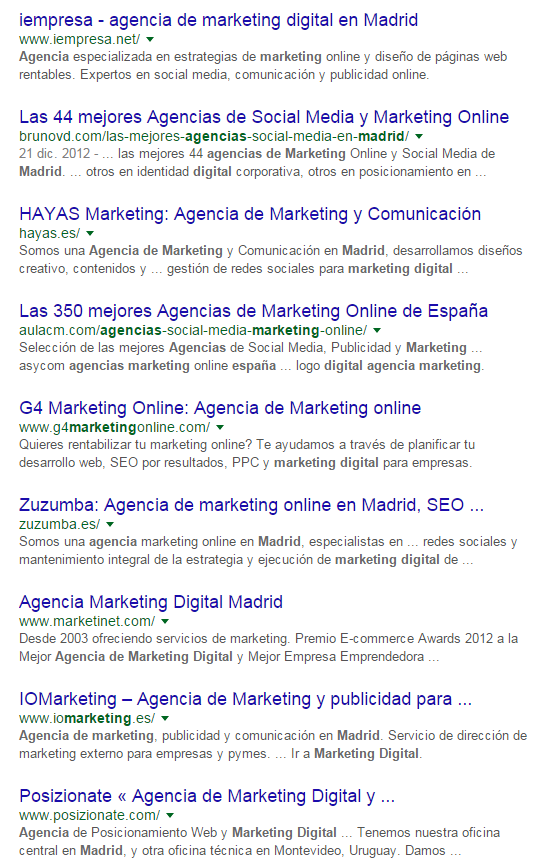 Agencia de marketing digital en Madrid