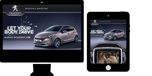 Aplicación web Peugeot multidispositivo