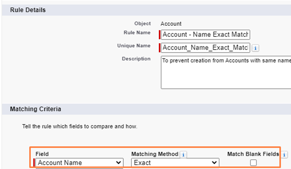 salesforce-matching-rule-avoid-name-by-exact