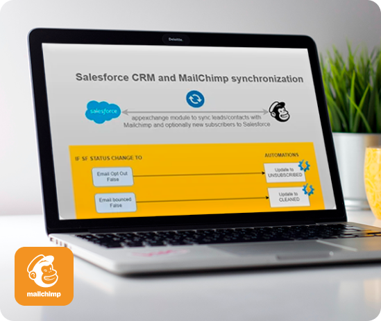 Nuestros servicios Salesforce CRM y Mailchimp
