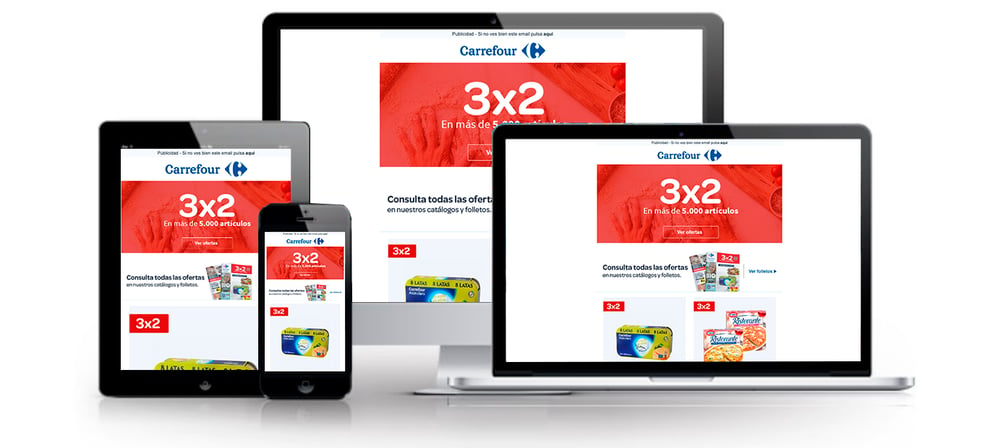 Web de Carrefour multidispositivo