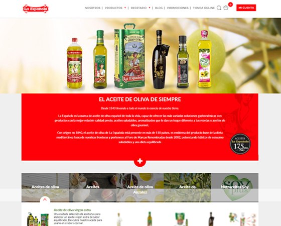 Homepage Web La Española 