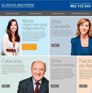 Diseño web en responsive para sector salud | Clínica Baviera 
