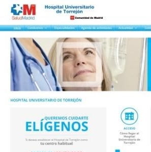 Desarrollo web para sector sanitario | Hospital Universitario Torrejón 