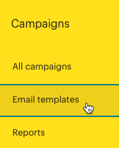 Haz clic en Email templates