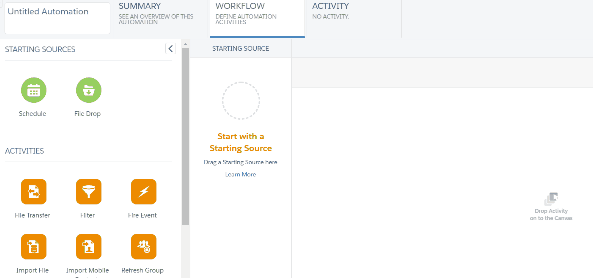 Scripts en Salesforce Automation Studio
