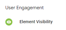 Element visibility GTM
