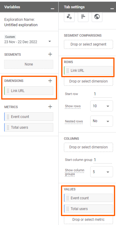 GA4 cómo configurar un reporte de eventos de links en Google Analytics