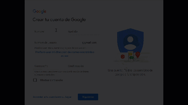 Regla 1 Usabilidad web ejemplo de Google