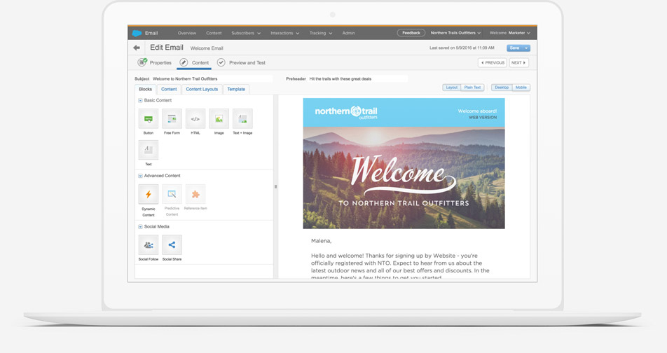 Cómo personalizar contenido en Content Builder de Marketing Cloud