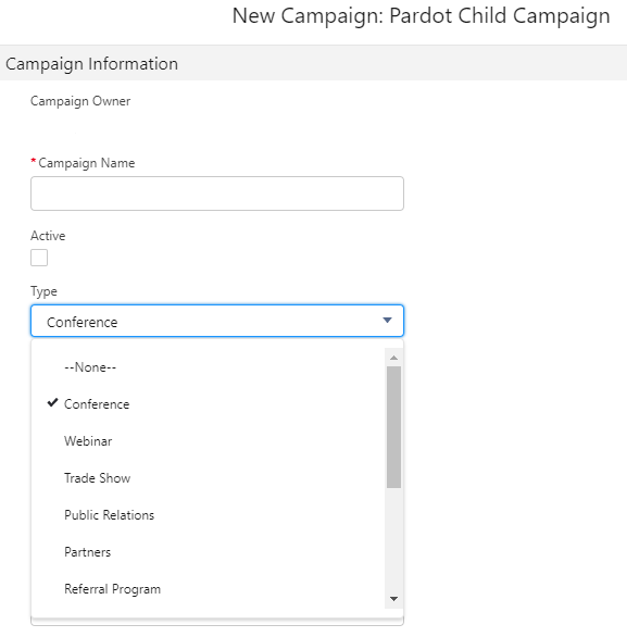 salesforce-pardot-campaign-type