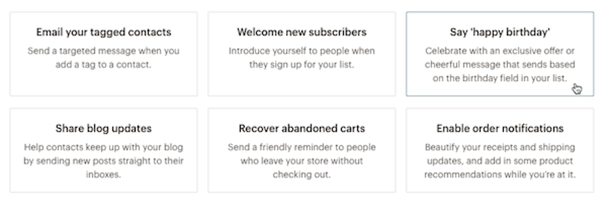 Fidelización de clientes con Mailchimp