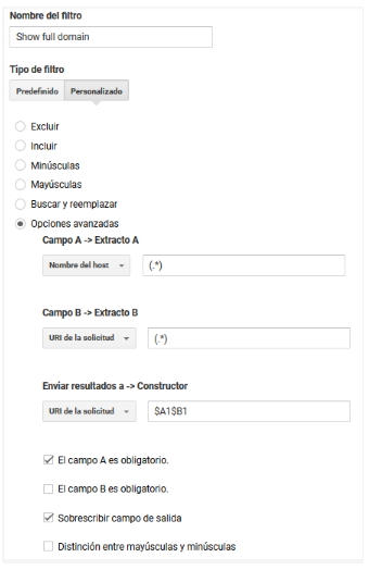 Filtros para subdominios en Google Analytics
