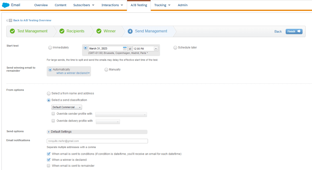 Email delivery management in Salesforce Marketing Cloud