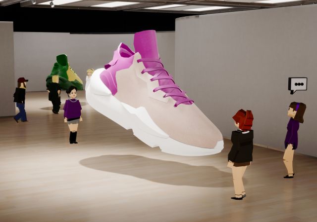 museo metaverso zapatilla expuesta
