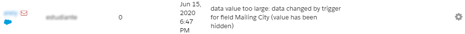 Review the error details 