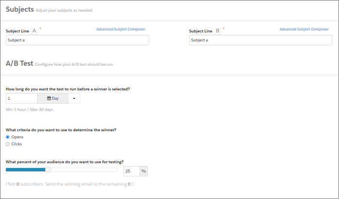 Test A/B 