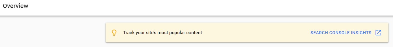 Acceder a search console insight