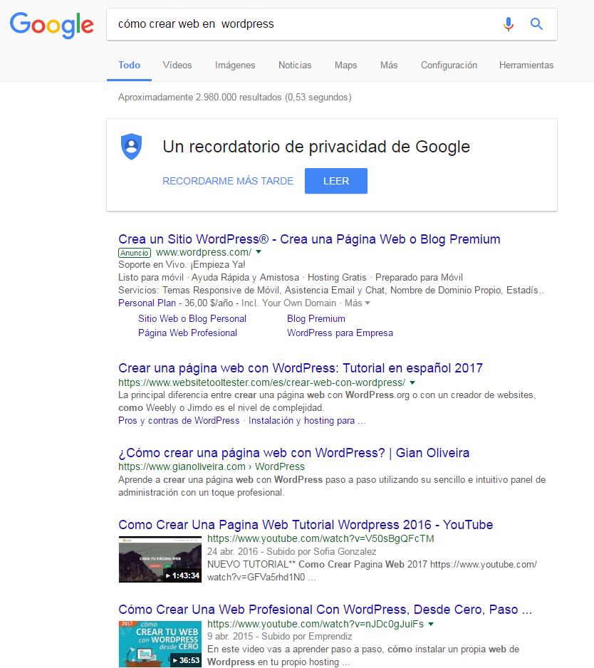 Posicionar vídeos en Google