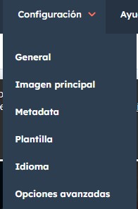Pestaña configuración de Hubspot
