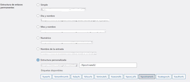 Estructura de enlaces permanentes