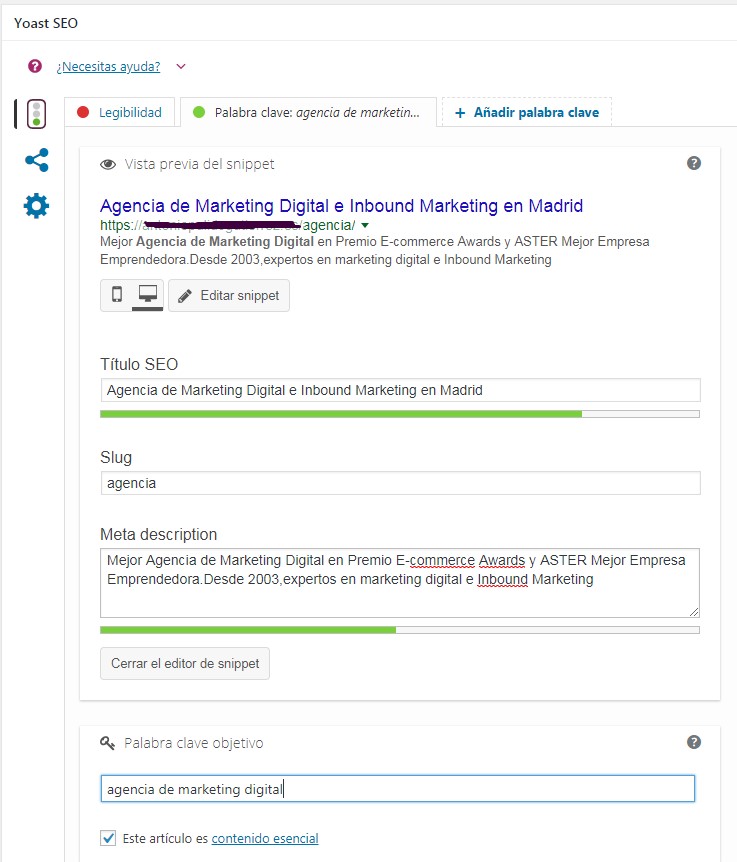Optimizacion Yoast SEO