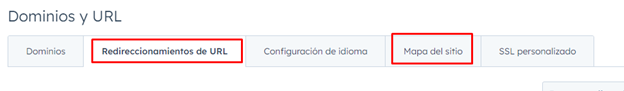 redireccionamiento de url y mapa del sitio