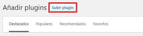 Subir plugin en WordPress