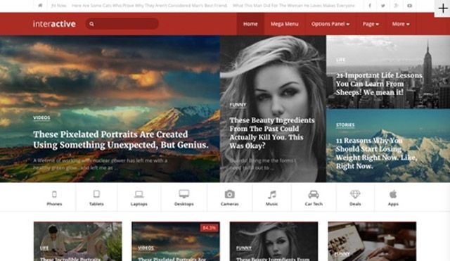 Tema WordPress Interactive