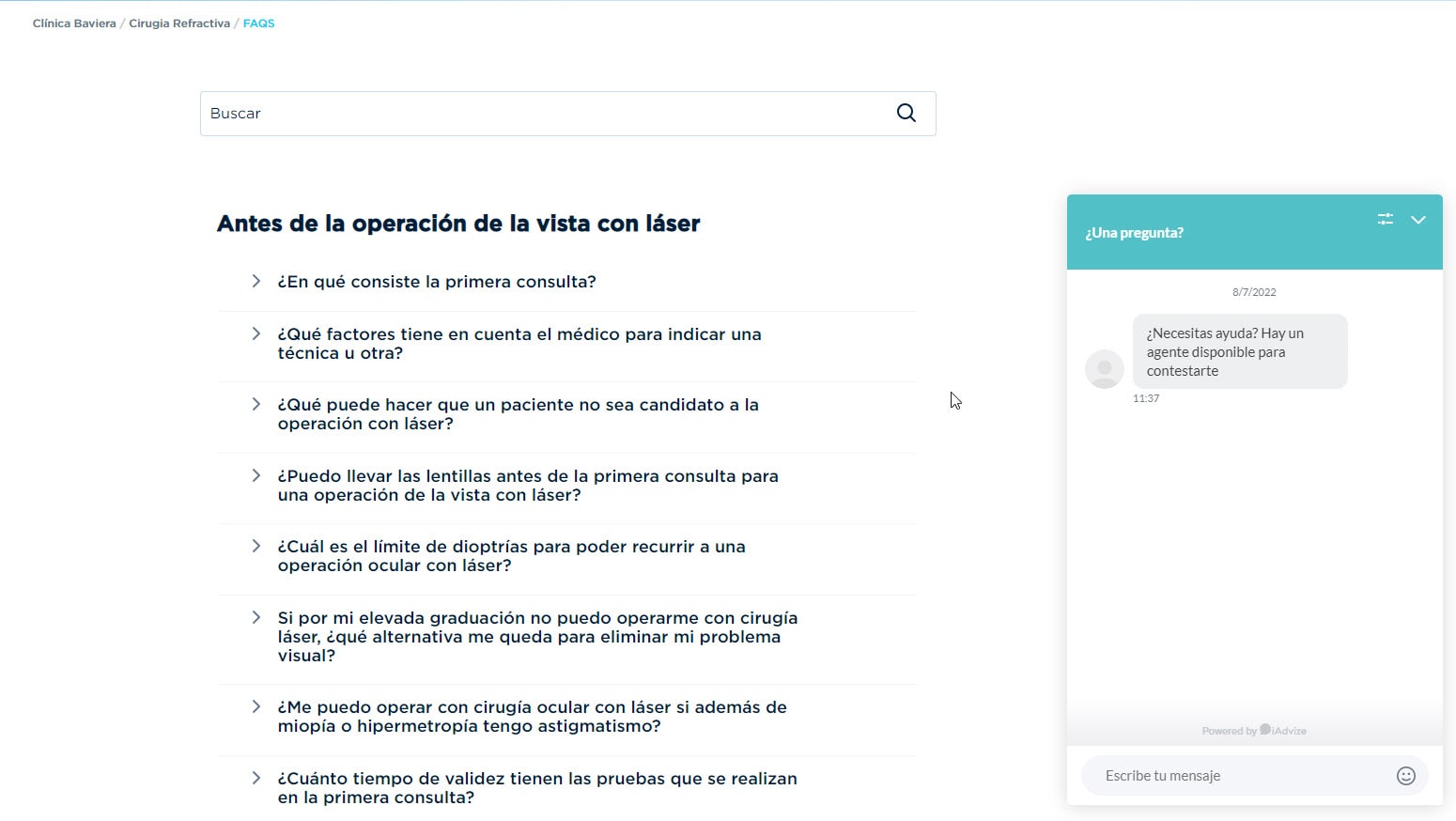 Usabilidad web ejemplos de preguntas frecuentes