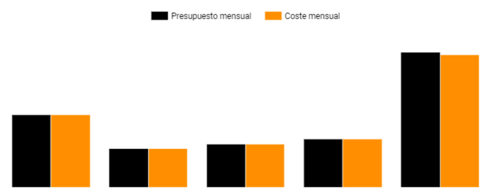 Control mensual del presupuesto