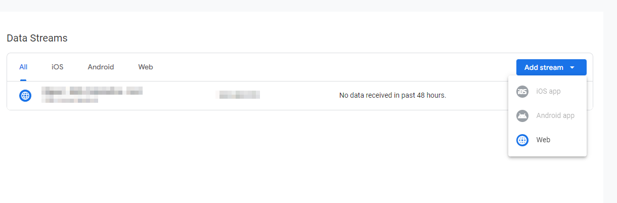 configuración flujo de datos en  google analytics 4 