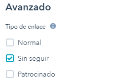 Enlaces nofollow