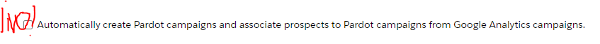 Do not activate this option in Pardot