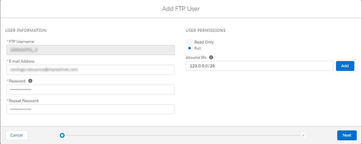 Paso 2 para configurar cuenta en Salesforce Marketing Cloud