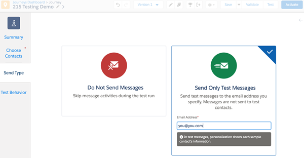 Decide si quieres recibir los emails que se envían o no