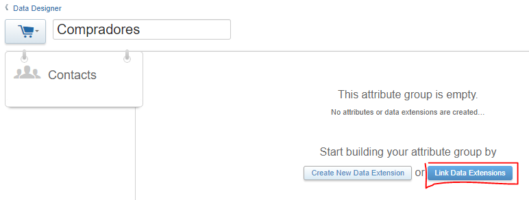 Click en Link Data Extensions