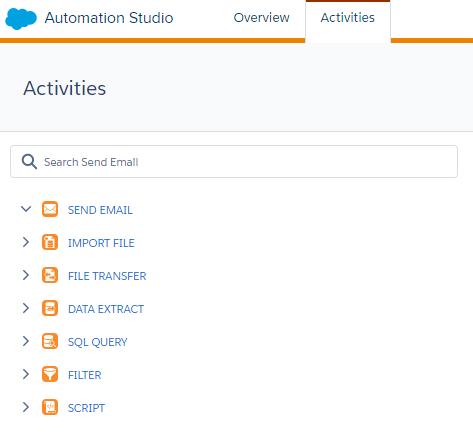 Actividades en Automation Studio