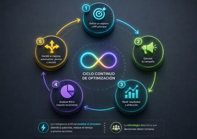 Ciclo continuo de optimización de campañas con Einstein